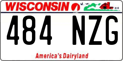 WI license plate 484NZG