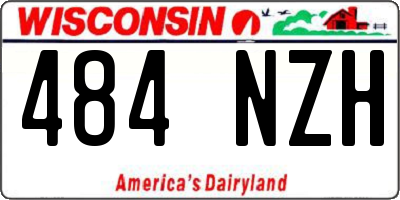 WI license plate 484NZH