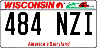 WI license plate 484NZI