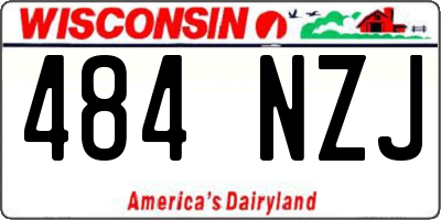 WI license plate 484NZJ