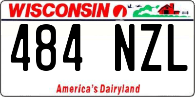 WI license plate 484NZL