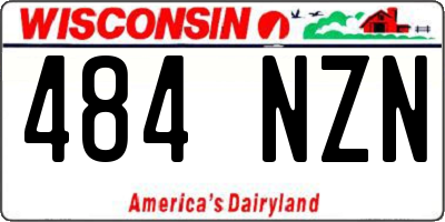 WI license plate 484NZN