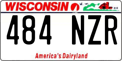 WI license plate 484NZR