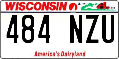 WI license plate 484NZU