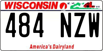 WI license plate 484NZW