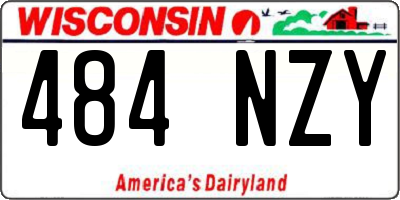 WI license plate 484NZY