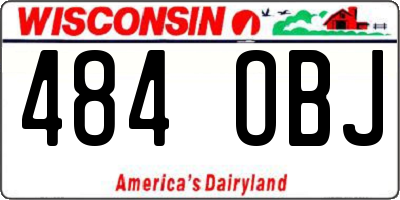 WI license plate 484OBJ