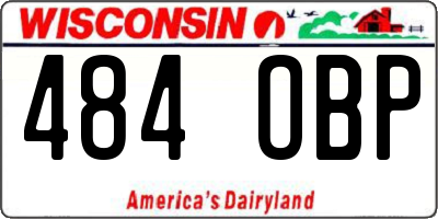 WI license plate 484OBP