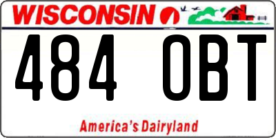 WI license plate 484OBT
