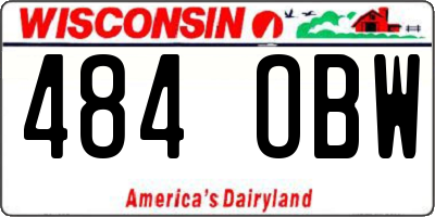 WI license plate 484OBW