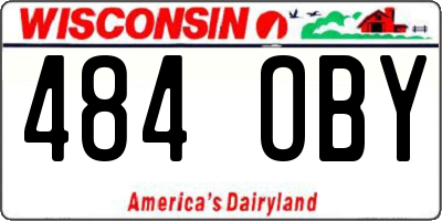 WI license plate 484OBY