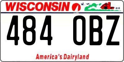 WI license plate 484OBZ