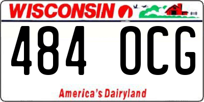 WI license plate 484OCG