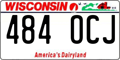 WI license plate 484OCJ