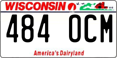 WI license plate 484OCM