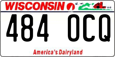 WI license plate 484OCQ