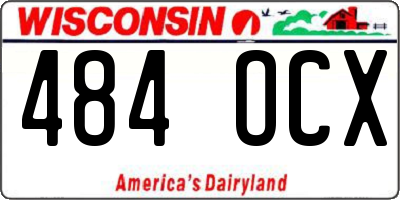 WI license plate 484OCX