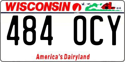 WI license plate 484OCY