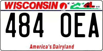 WI license plate 484OEA