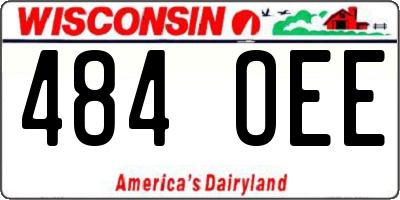 WI license plate 484OEE