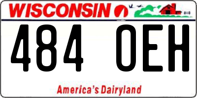 WI license plate 484OEH