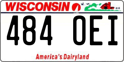 WI license plate 484OEI