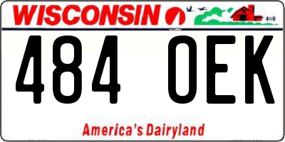 WI license plate 484OEK