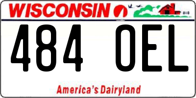 WI license plate 484OEL