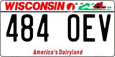 WI license plate 484OEV