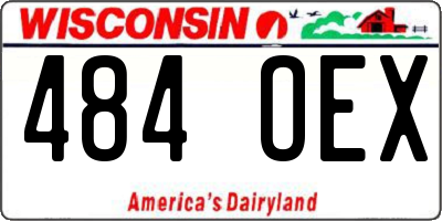 WI license plate 484OEX
