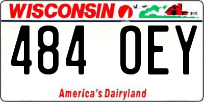 WI license plate 484OEY