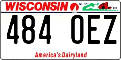 WI license plate 484OEZ