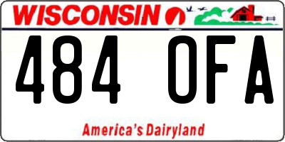 WI license plate 484OFA