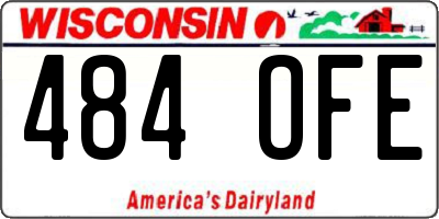 WI license plate 484OFE