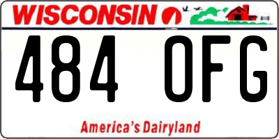WI license plate 484OFG
