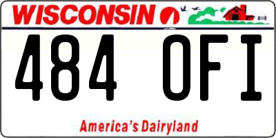 WI license plate 484OFI