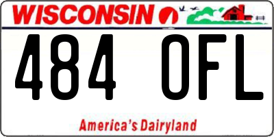 WI license plate 484OFL