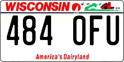 WI license plate 484OFU