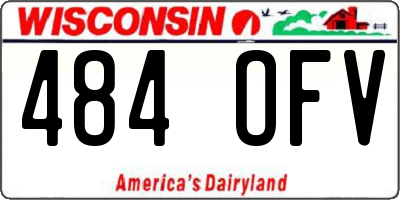 WI license plate 484OFV
