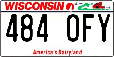 WI license plate 484OFY