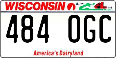 WI license plate 484OGC