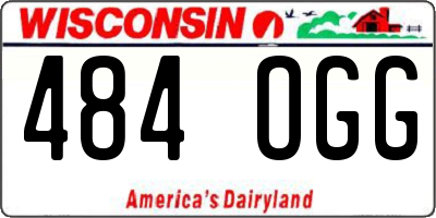 WI license plate 484OGG