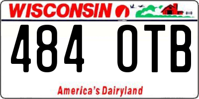 WI license plate 484OTB