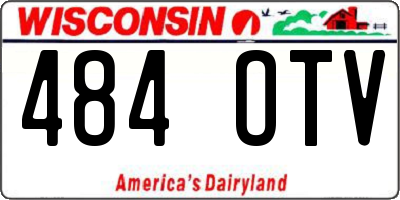 WI license plate 484OTV