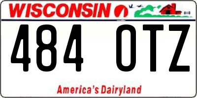 WI license plate 484OTZ