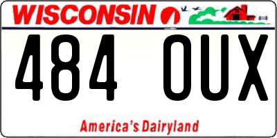 WI license plate 484OUX