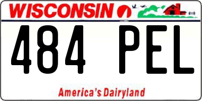 WI license plate 484PEL