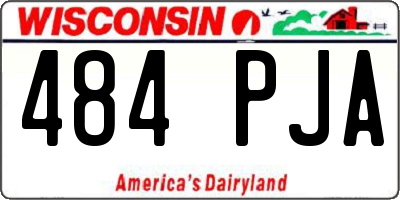 WI license plate 484PJA