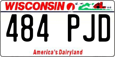 WI license plate 484PJD