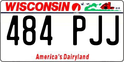 WI license plate 484PJJ